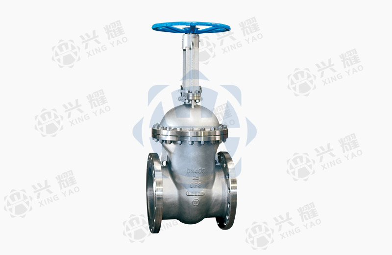 Large-diameter stainless steel gate valve